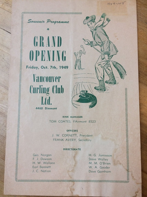 1949 opening program
